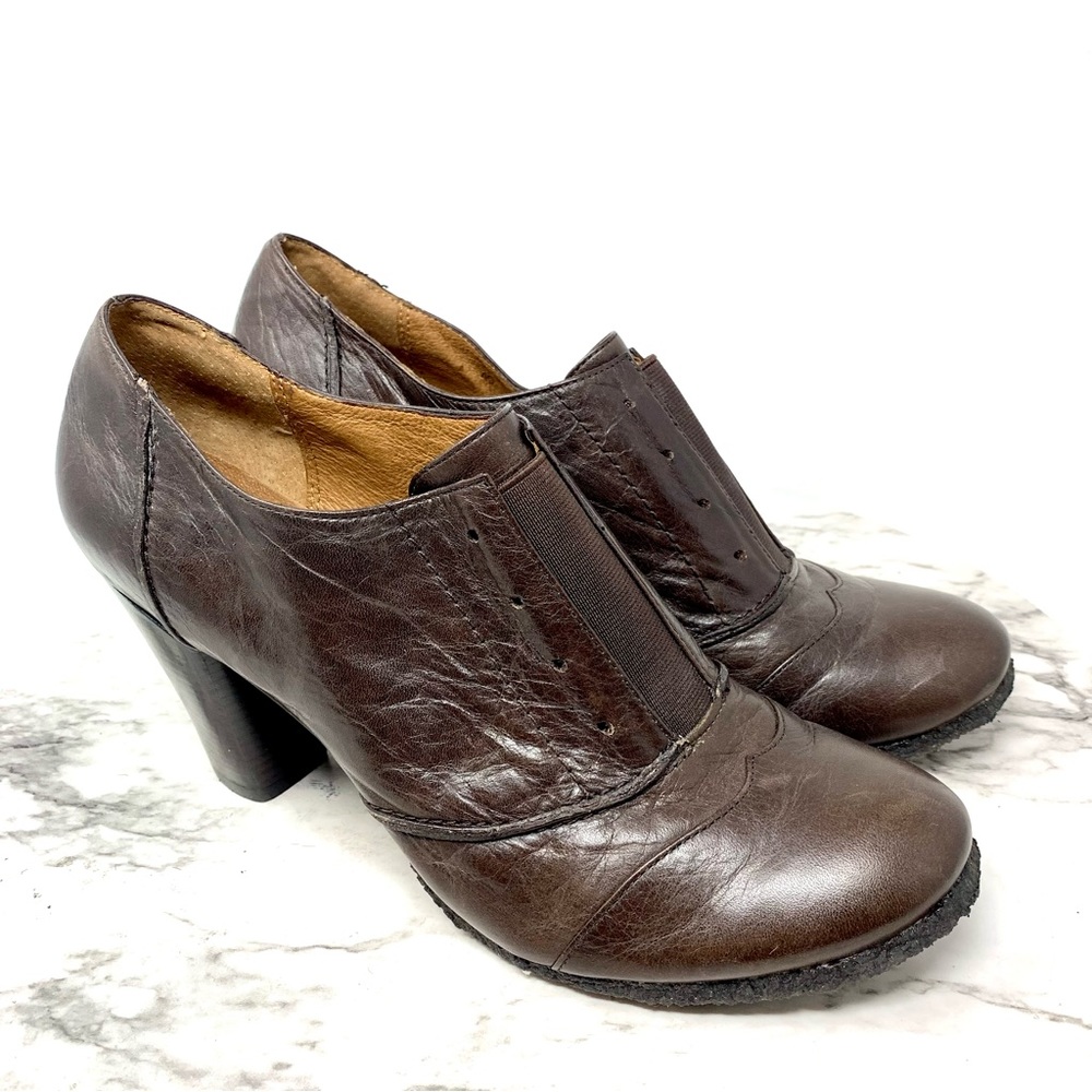 One Of 2 The Label Brown Leather Wingtip Oxfords 40 Academia Retro Blokecore